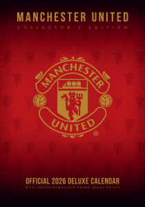 Manchester United Fc  - 2026 A3 Deluxe Calendar in der Gruppe MERCHANDISE /  /  /  bei Bengans Skivbutik AB (5642864)