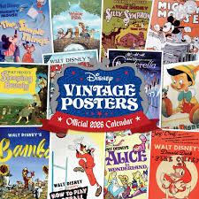 Disney Vintage Posters  - 2026 Square Calendar in der Gruppe MERCHANDISE /  /  /  bei Bengans Skivbutik AB (5642876)