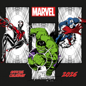 Marvel Comics  - 2026 Square Calendar in der Gruppe MERCHANDISE /  /  /  bei Bengans Skivbutik AB (5642884)