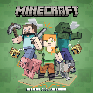 Minecraft  - 2026 Square Calendar in der Gruppe MERCHANDISE /  /  /  bei Bengans Skivbutik AB (5642887)