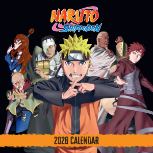 Naruto Shippuden  - 2026 Square Calendar in der Gruppe MERCHANDISE /  /  /  bei Bengans Skivbutik AB (5642889)