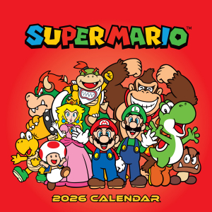 Super Mario  - 2026 Square Calendar in der Gruppe MERCHANDISE /  /  /  bei Bengans Skivbutik AB (5642899)