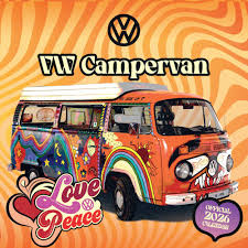 Vw Campervans  - 2026 Square Calendar in der Gruppe MERCHANDISE /  /  /  bei Bengans Skivbutik AB (5642905)