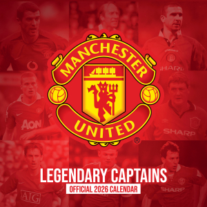 Manchester United Fc Legends  - 2026 Square Calendar in der Gruppe MERCHANDISE /  /  /  bei Bengans Skivbutik AB (5642912)