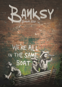 Banksy           - 2026 Unofficial Calendar in der Gruppe MERCHANDISE /  /  /  bei Bengans Skivbutik AB (5643159)