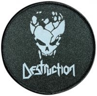 Destruction - Patch Skull Logo (10 Cm) in der Gruppe MERCHANDISE / Accessoarer / Kommande / Hårdrock bei Bengans Skivbutik AB (5643400)