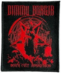 Dimmu Borgir - Patch Death Cult Armageddon Red (10 in der Gruppe MERCHANDISE / Stoffaufnäher / Heavy Metal bei Bengans Skivbutik AB (5643403)
