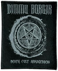 Dimmu Borgir - Patch Death Cult Armageddon Silver( in der Gruppe MERCHANDISE / Stoffaufnäher / Heavy Metal bei Bengans Skivbutik AB (5643404)