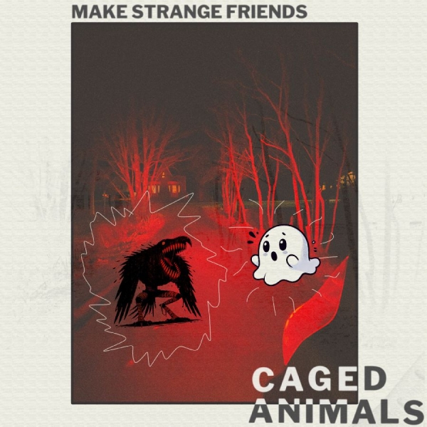 Caged Animals - Make Strange Friends (Translucent R in der Gruppe VINYL bei Bengans Skivbutik AB (5643411)