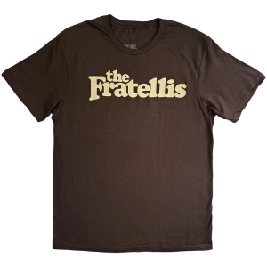 Fratellis - Classic Logo Uni Brown T-Shirt in der Gruppe MERCHANDISE / T-shirt / Nyheter / Pop-Rock bei Bengans Skivbutik AB (5643862r)