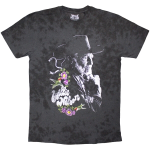 Willie Nelson - Floral Uni Bl Dip-Dye T-Shirt in der Gruppe MERCHANDISE / T-shirt / Nyheter / Country bei Bengans Skivbutik AB (5643898r)