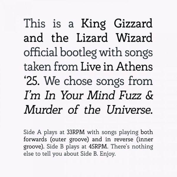 King Gizzard And The Lizard Wizard - Songs From I'm In Your Mind Fuzz & in der Gruppe UNSERE TIPPS / Freitagsveröffentlichungen / 2025-11-21 bei Bengans Skivbutik AB (5644341)