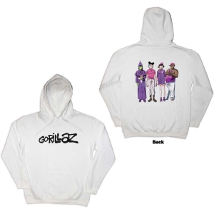 Gorillaz - Cracker Island Uni Wht Hoodie in der Gruppe MERCHANDISE / Kapuzenpullover / Pop-Rock bei Bengans Skivbutik AB (5644616r)