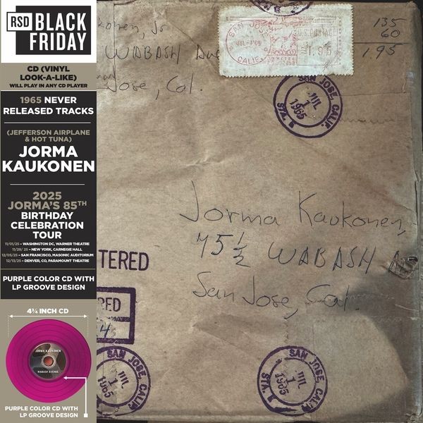 Jorma Kaukonen - Wabash Avenue: 1965 never released tracks in der Gruppe CD / Hårdrock bei Bengans Skivbutik AB (5645054)