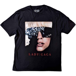 Lady Gaga - The Fame Photo Uni Bl T-Shirt in der Gruppe MERCHANDISE / T-shirt / Pop-Rock bei Bengans Skivbutik AB (5645634r)