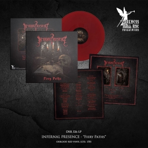 Infernal Presence - Fiery Paths (Oxblood Vinyl Lp) in der Gruppe VINYL / Kommande / Hårdrock bei Bengans Skivbutik AB (5645673)