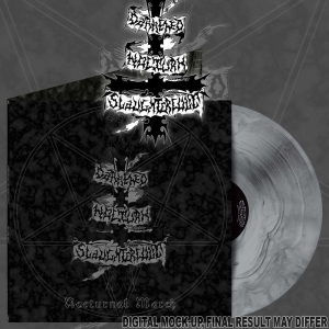 Darkened Nocturn Slaughtercult - Nocturnal March (Black/Silver Galax in der Gruppe UNSERE TIPPS / Freitagsveröffentlichungen / 2025-10-31 bei Bengans Skivbutik AB (5646329)