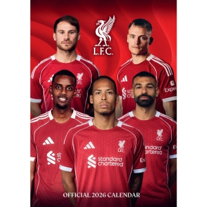 Liverpool Fc - 2026 A3 Calendar in der Gruppe MERCHANDISE / / bei Bengans Skivbutik AB (5646804)
