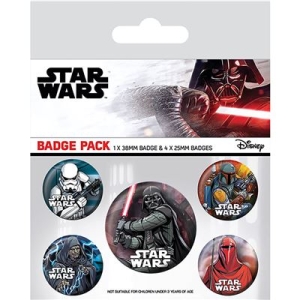 Star Wars  - Badge Pack (Dark Side) in der Gruppe MERCHANDISE / Merch / Film-Musikal bei Bengans Skivbutik AB (5647036)