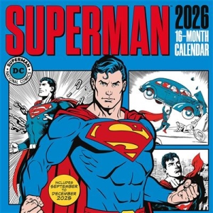 Superman - 2026 Square Calendar  (Comics) in der Gruppe MERCHANDISE /  /  /  bei Bengans Skivbutik AB (5647051)