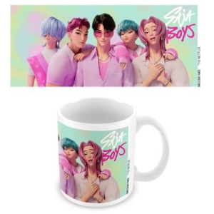 K-Pop Demon Hunters - (Saja Boys) White Pod Mug in der Gruppe MERCHANDISE / Tasse / K-Pop bei Bengans Skivbutik AB (5647061)