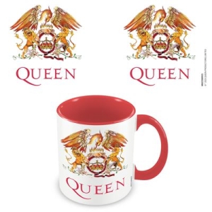 Queen - (Crest) Red Coloured Inner Pod Mug in der Gruppe MERCHANDISE / Tasse / Pop-Rock bei Bengans Skivbutik AB (5647075)