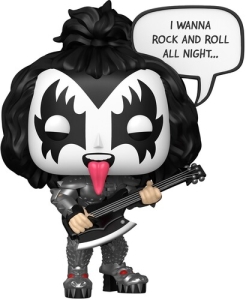 Kiss  - Funko Pop! Rocks: The Demon, Rock & Roll All Night in der Gruppe MERCHANDISE / Merch / Hårdrock bei Bengans Skivbutik AB (5647759)