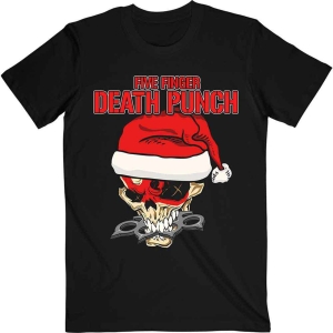 Five Finger Death Punch - Santa Knucklehead Uni Bl T-Shirt in der Gruppe MERCHANDISE / T-shirt / Nyheter / Hårdrock bei Bengans Skivbutik AB (5648197r)
