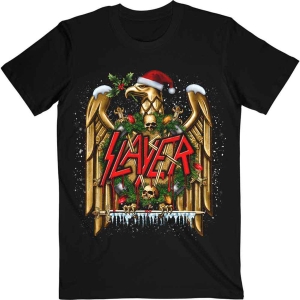 Slayer - Holiday Eagle Uni Bl T-Shirt in der Gruppe MERCHANDISE / T-shirt / Nyheter / Hårdrock bei Bengans Skivbutik AB (5648201r)