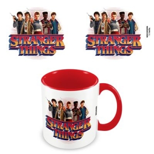 Stranger Things - Cast Red Coloured Pod Mug in der Gruppe MERCHANDISE / Tasse / TV-serie bei Bengans Skivbutik AB (5648441)