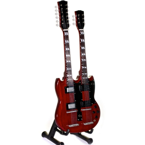 Led Zeppelin - Minigitarr Jimmy Page (Höjd Ca 25Cm in der Gruppe MERCHANDISE / Accessoarer / Heavy Metal bei Bengans Skivbutik AB (5648666)