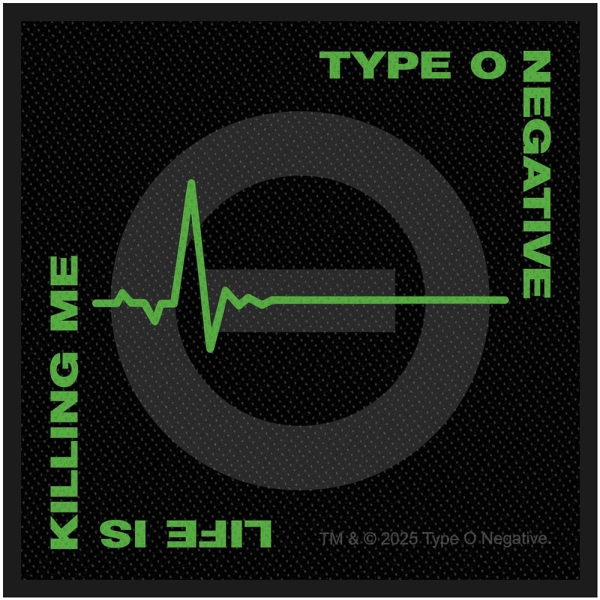 Type O Negative - Life Is Killing Me Standard Patch in der Gruppe UNSERE TIPPS / Freitagsveröffentlichungen / 2025-11-21 bei Bengans Skivbutik AB (5648777)
