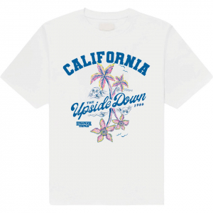 Stranger Things - California Upside Down Uni Wht T-Shirt in der Gruppe MERCHANDISE / T-shirt / Kommande / Film-Musikal bei Bengans Skivbutik AB (5649160r)