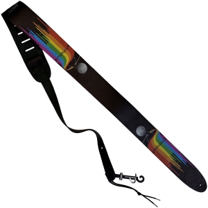 Pink Floyd - Dark Side Of The Moon Prism Leather Guitar Strap in der Gruppe MERCHANDISE / Merch / Pop-Rock bei Bengans Skivbutik AB (5649215)