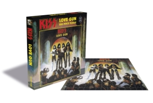 Kiss - Love Gun (500 Piece Jigsaw Puzzle) in der Gruppe MERCHANDISE / Puzzle / Heavy Metal bei Bengans Skivbutik AB (5650545)
