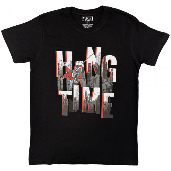 Marvel - Hang Time Spider-Man Uni Bl T-Shirt in der Gruppe MERCH / Kleidung / T-Shirts bei Bengans Skivbutik AB (5651296r)