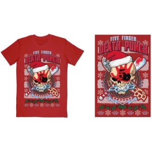 Five Finger Death Punch - Zombie Kill Xmas Uni Red T-Shirt X (XL) in der Gruppe MERCHANDISE / T-shirt / Heavy Metal bei Bengans Skivbutik AB (5651450)