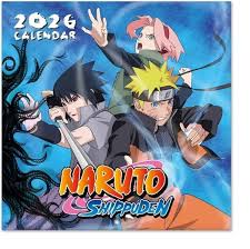 Naruto Shippuden  - 2026 Square Calendar in der Gruppe MERCHANDISE / Kalender / TV-serie bei Bengans Skivbutik AB (5652080)