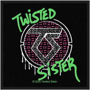 Twisted Sister - Spray Logo Standard Patch in der Gruppe MERCHANDISE / Stoffaufnäher / Heavy Metal bei Bengans Skivbutik AB (5653126)