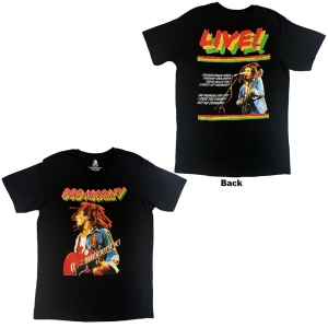 Bob Marley - Live Concert Uni Bl T-Shirt in der Gruppe MERCHANDISE / T-shirt / Reggae bei Bengans Skivbutik AB (5653197r)