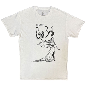 Corpse Bride - Gown Uni Wht T-Shirt in der Gruppe MERCHANDISE / T-shirt / Soundtrack bei Bengans Skivbutik AB (5653199r)
