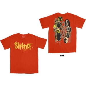 Slipknot - Splatter Logo Uni Orange T-Shirt in der Gruppe MERCHANDISE / T-shirt / Heavy Metal bei Bengans Skivbutik AB (5653223r)