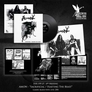 Amon - Sacrificial/Feasting The Beast (Bla in der Gruppe VINYL / Kommande / Hårdrock bei Bengans Skivbutik AB (5653289)