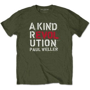 Paul Weller - A Kind Revolution Uni Green T-Shirt in der Gruppe MERCHANDISE / T-shirt / Nyheter / Pop-Rock bei Bengans Skivbutik AB (5654255)