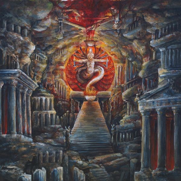 Ensanguinate - Death Saturnalia (Blue Vinyl LP) in der Gruppe VINYL / Hårdrock bei Bengans Skivbutik AB (5654342)