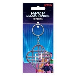 K-Pop Demon Hunters - (Huntrix Logo) Metal Keychain in der Gruppe MERCHANDISE / Schlüsselanhänger / TV-serie bei Bengans Skivbutik AB (5656658)