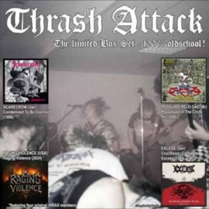 Various Artists - Thrash Attack in der Gruppe VINYL / Kommande / Hårdrock bei Bengans Skivbutik AB (5657373)