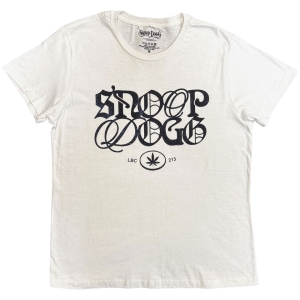 Snoop Dogg - Lettering Mash Up Uni Wht T-Shirt in der Gruppe MERCHANDISE / T-shirt / Nyheter / Hip Hop-Rap bei Bengans Skivbutik AB (5657662r)