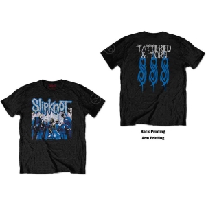 Slipknot - 20Th Anni - Tattered & Torn Uni Bl T-Shirt in der Gruppe MERCHANDISE / T-shirt / Nyheter / Hårdrock bei Bengans Skivbutik AB (5657720r)