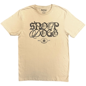 Snoop Dogg - Lettering Mash Up Uni Sand T-Shirt in der Gruppe MERCHANDISE / T-shirt / Nyheter / Hip Hop-Rap bei Bengans Skivbutik AB (5657854r)